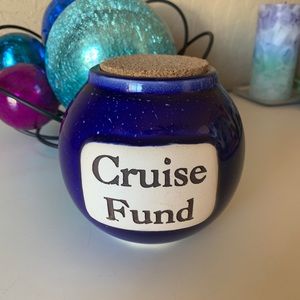 Muddy Waters Pottery Cruise Fund Jar with Cork lid